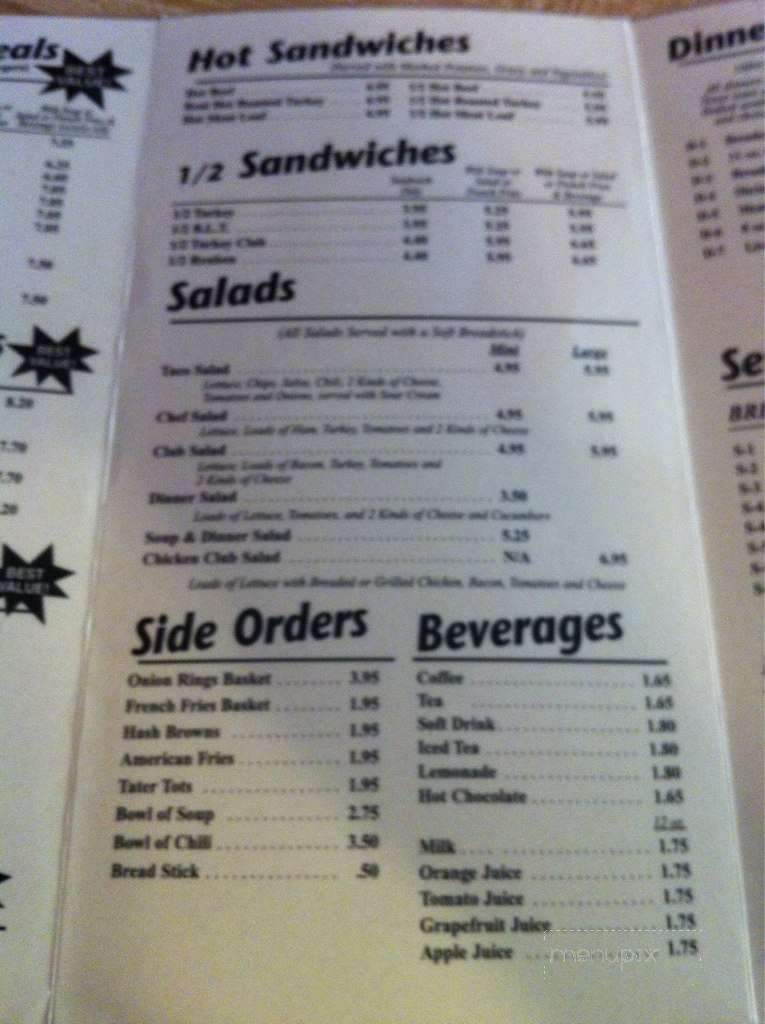 Sparky's Cafe - Anoka, MN menu_pic