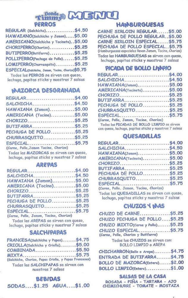 Caliempanadas - Miami, FL menu_pic