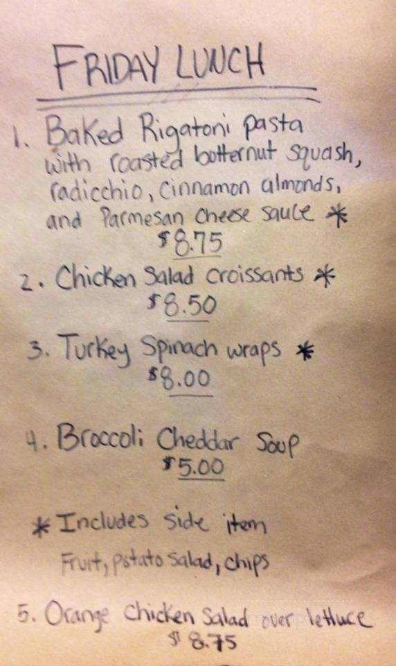 The Haven Coffee House - Lexington, SC menu_pic