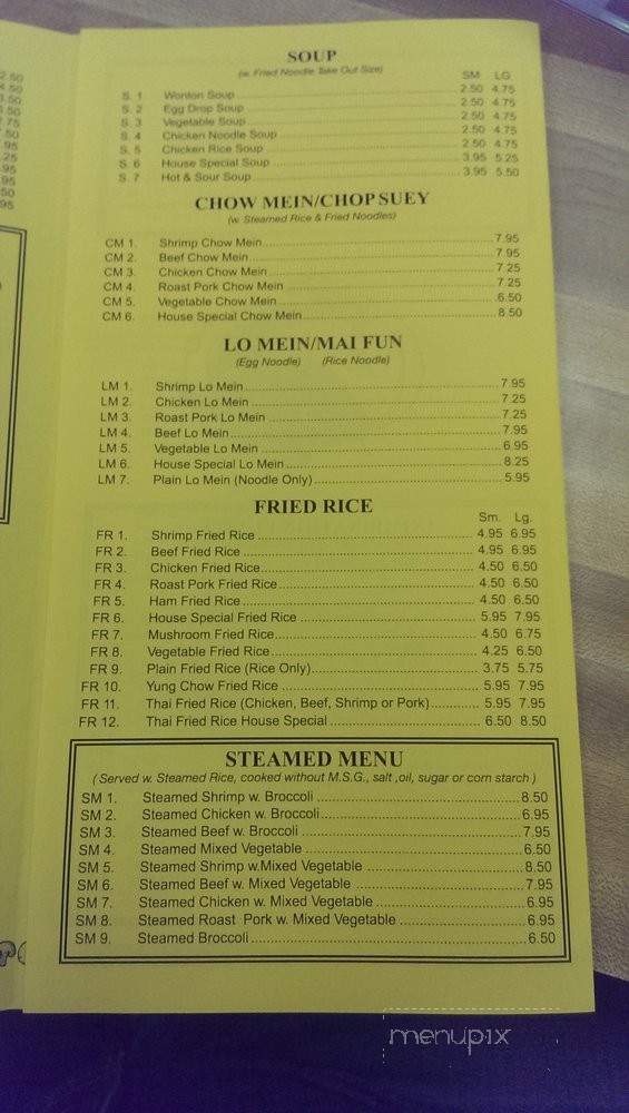 Lucky Corner - Sumter, SC menu_pic