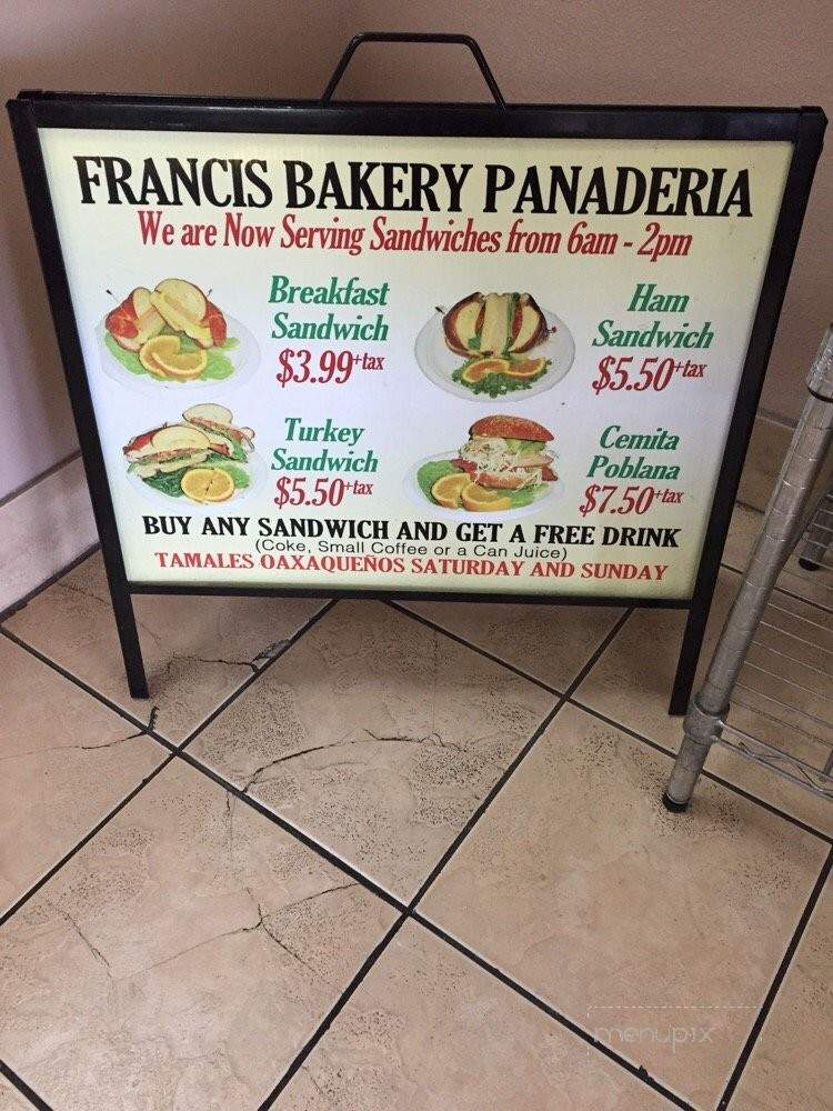 Frances Bakery Panaderia - Thousand Oaks, CA menu_pic