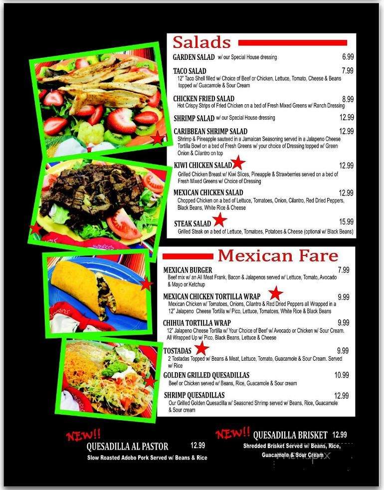 Chihua's Mexican Restaurant Bar & Grill - Perryton, TX menu_pic