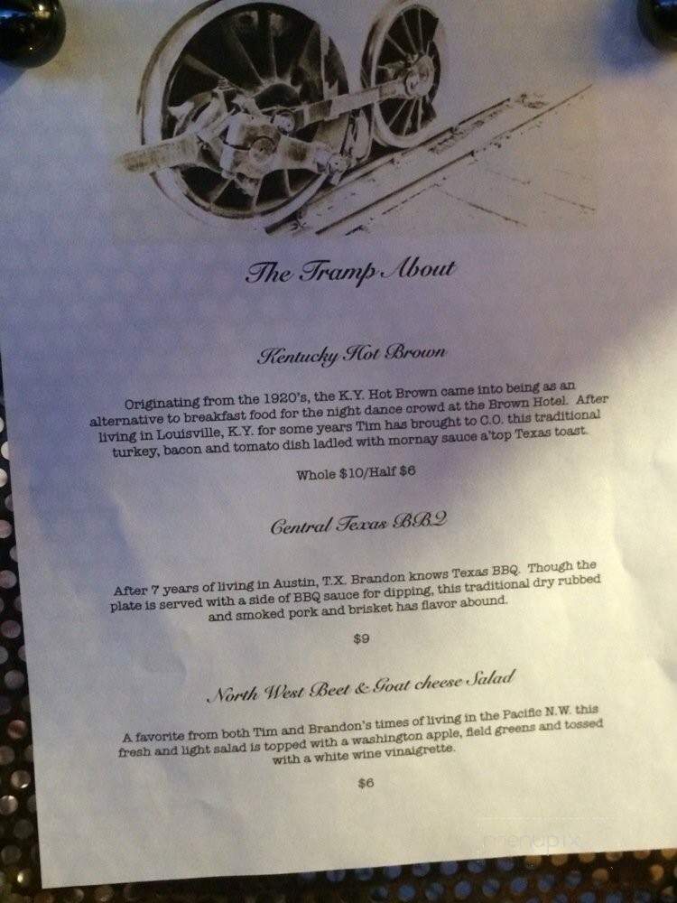 The Tramp About - Fort Collins, CO menu_pic