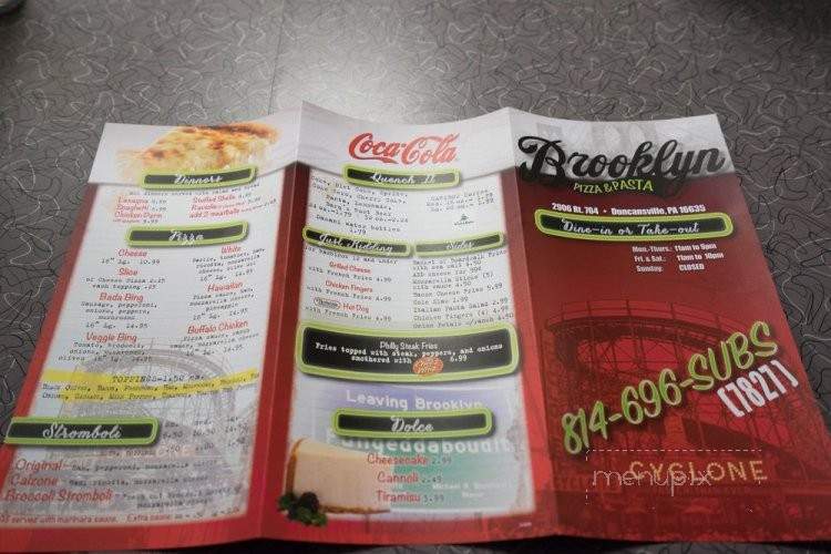 Brooklyn Deli - Duncansville, PA menu_pic