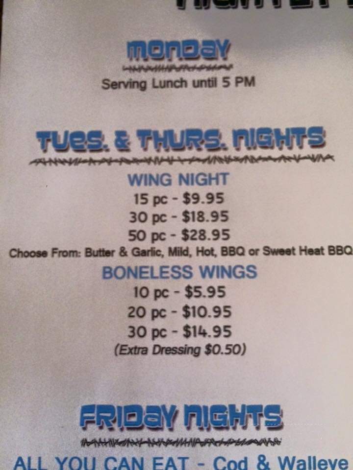 Smitty's Bar & Grill - Leonore, IL menu_pic