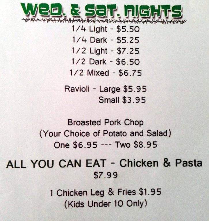 Smitty's Bar & Grill - Leonore, IL menu_pic