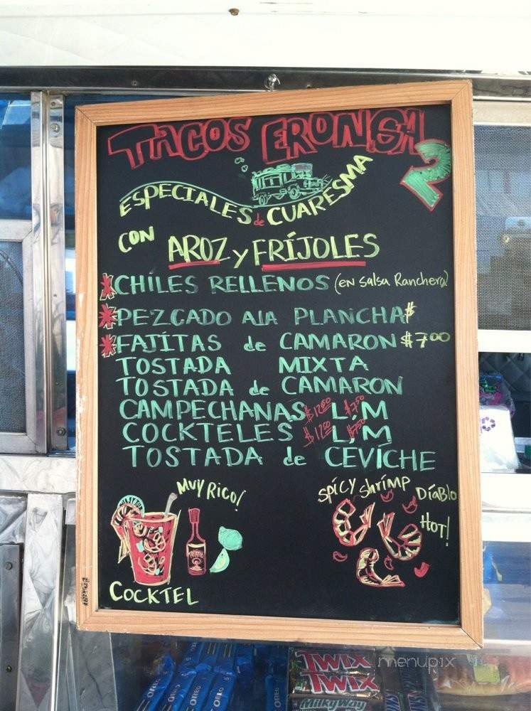Tacos Eronga#2 - Los Angeles, CA menu_pic