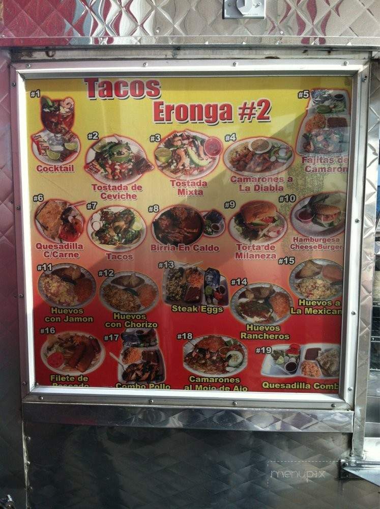 Tacos Eronga#2 - Los Angeles, CA menu_pic