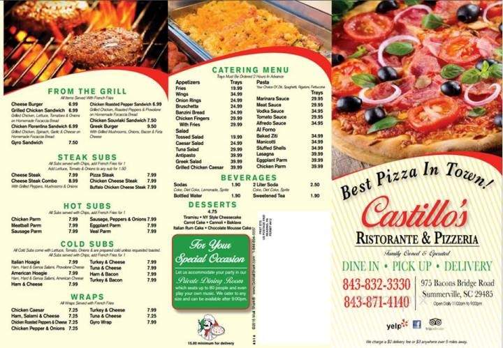 /250482210/Castillos-Ristorante-and-Pizzeria-Summerville-SC - Summerville, SC