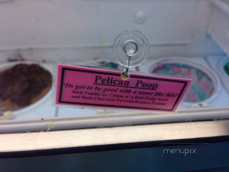 Pink Pelican Ice Cream Bar - Panama City Beach, FL menu_pic
