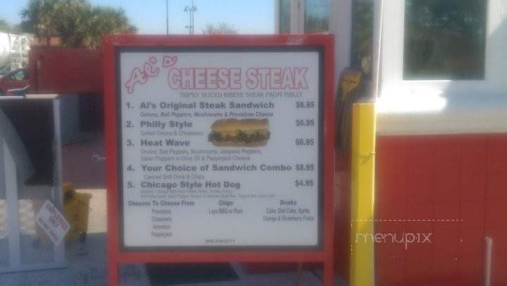 Al's Cheese Steak - Panama City, FL menu_pic