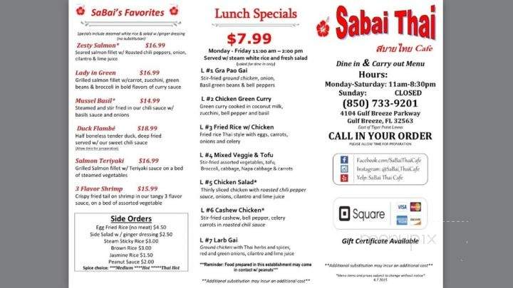 /251190600/SaBai-Thai-Cafe-Gulf-Breeze-FL - Gulf Breeze, FL