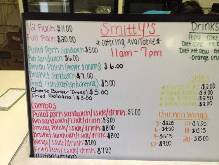 Smitty's Southern Style BBQ - Richmond, KY menu_pic