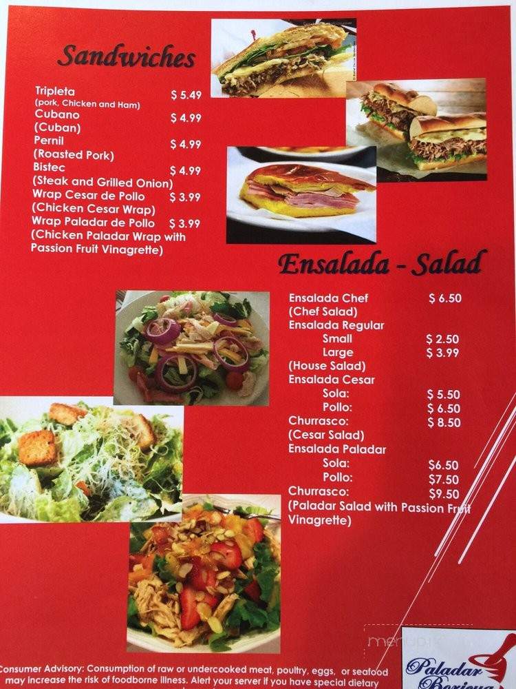 Paladar Boricua & BBQ - Lakeland, FL menu_pic