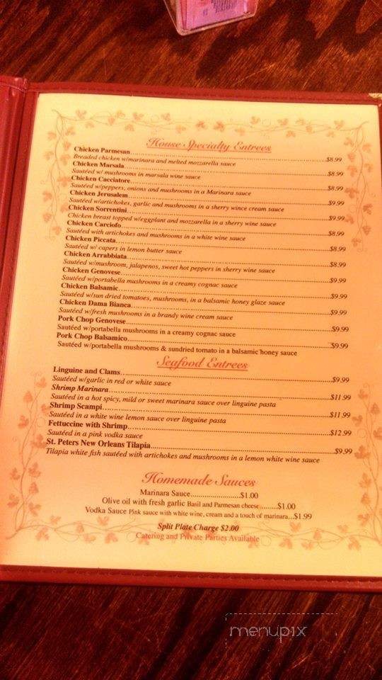 Taste of Italy - Denison, TX menu_pic