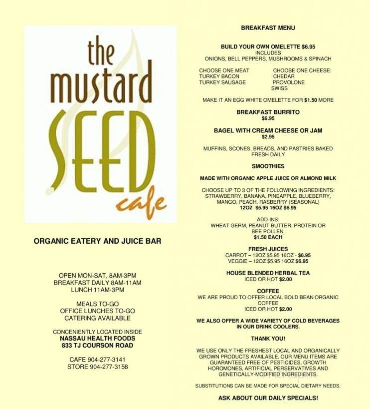 /251179679/The-Mustard-Seed-Cafe-Fernandina-Beach-FL - Fernandina Beach, FL