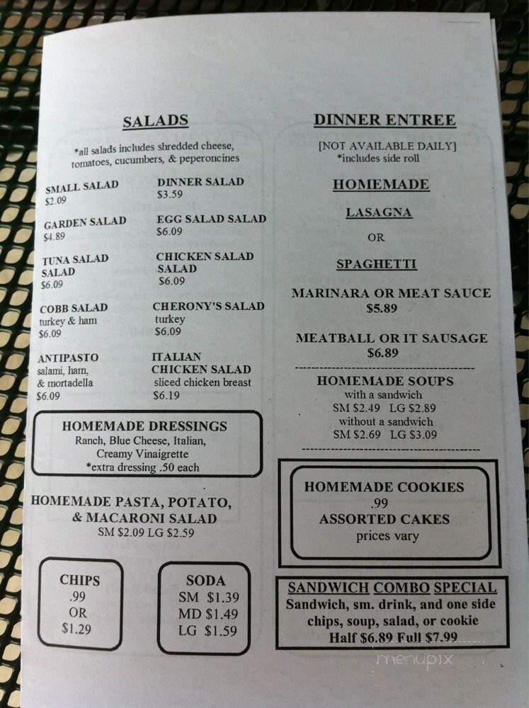 /250231229/Cheronys-Italian-Deli-Menu-Ontario-CA - Ontario, CA