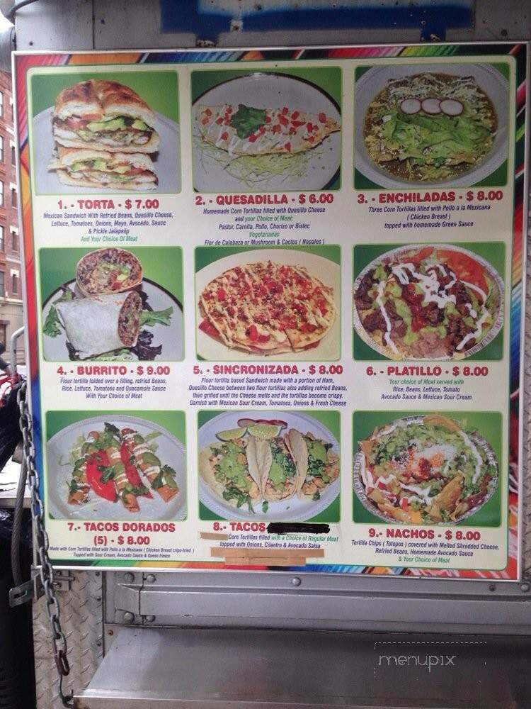 azteca taco truck menu