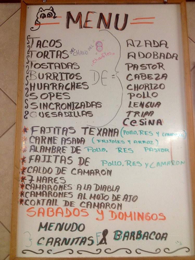Tienda Loma Bonita - Siler City, NC menu_pic