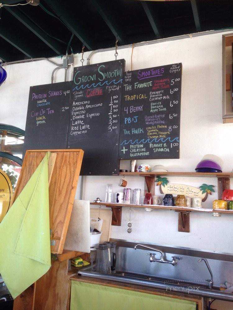 Groovi Smoothi - South Padre Island, TX menu_pic