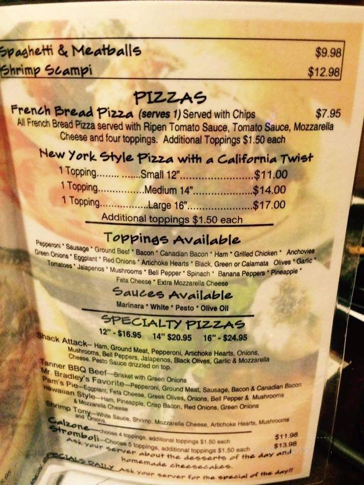 Norma's Pizza Shack - Covington, LA menu_pic