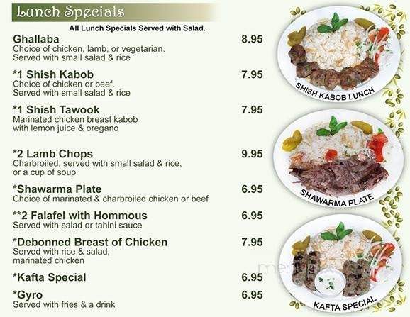 Zitoon - Midland, MI menu_pic