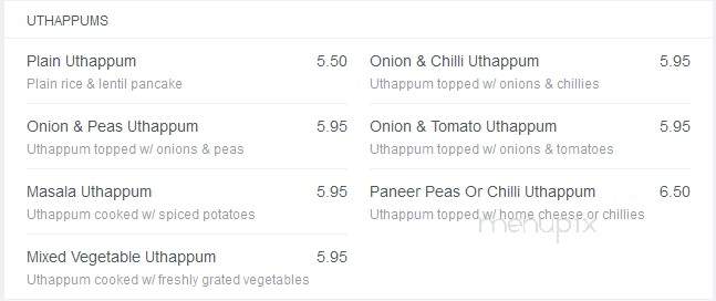 Madras Bistro - Hackensack, NJ menu_pic