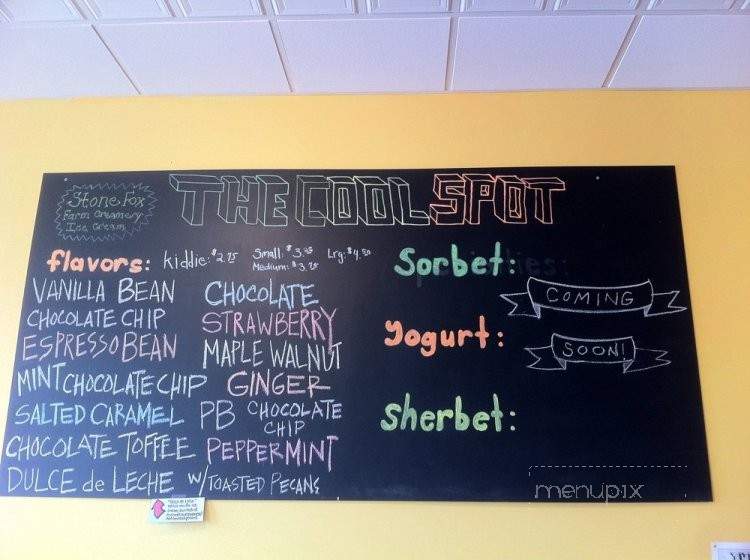 The Cool Spot - Belfast, ME menu_pic