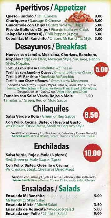 Mi Rachinto - New York, NY menu_pic