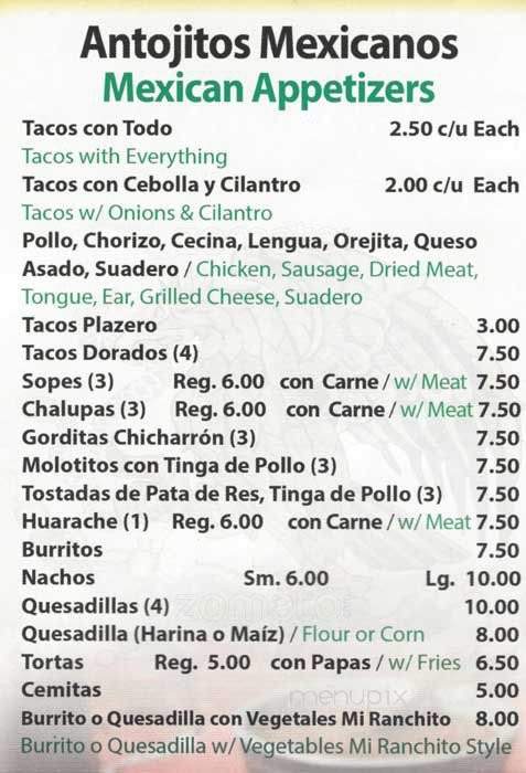 Mi Rachinto - New York, NY menu_pic