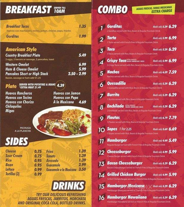 La Picosita - Dallas, TX menu_pic