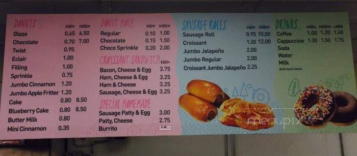 King Donut - Dallas, TX menu_pic