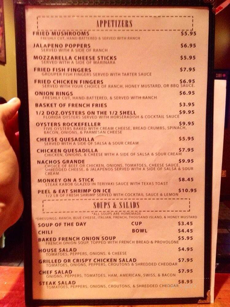 Frankie's On the Boulevard - Springfield, IL menu_pic