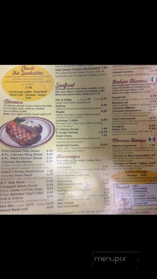 Menu of Classic Coney Grill in Hazel Park, MI 48030