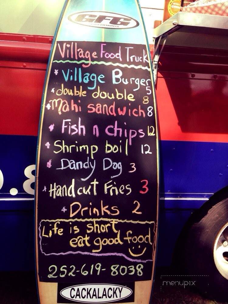 Corolla Village Food Truck - Corolla, NC menu_pic
