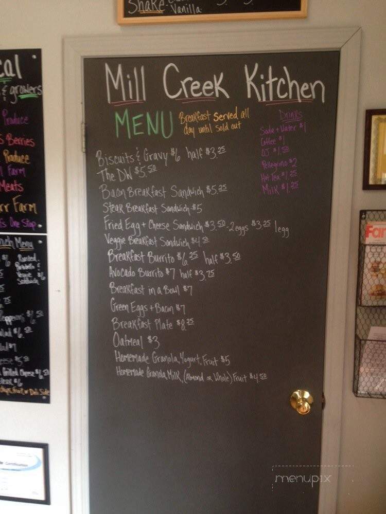 Mill Creek Kitchen - Wolcottville, IN menu_pic