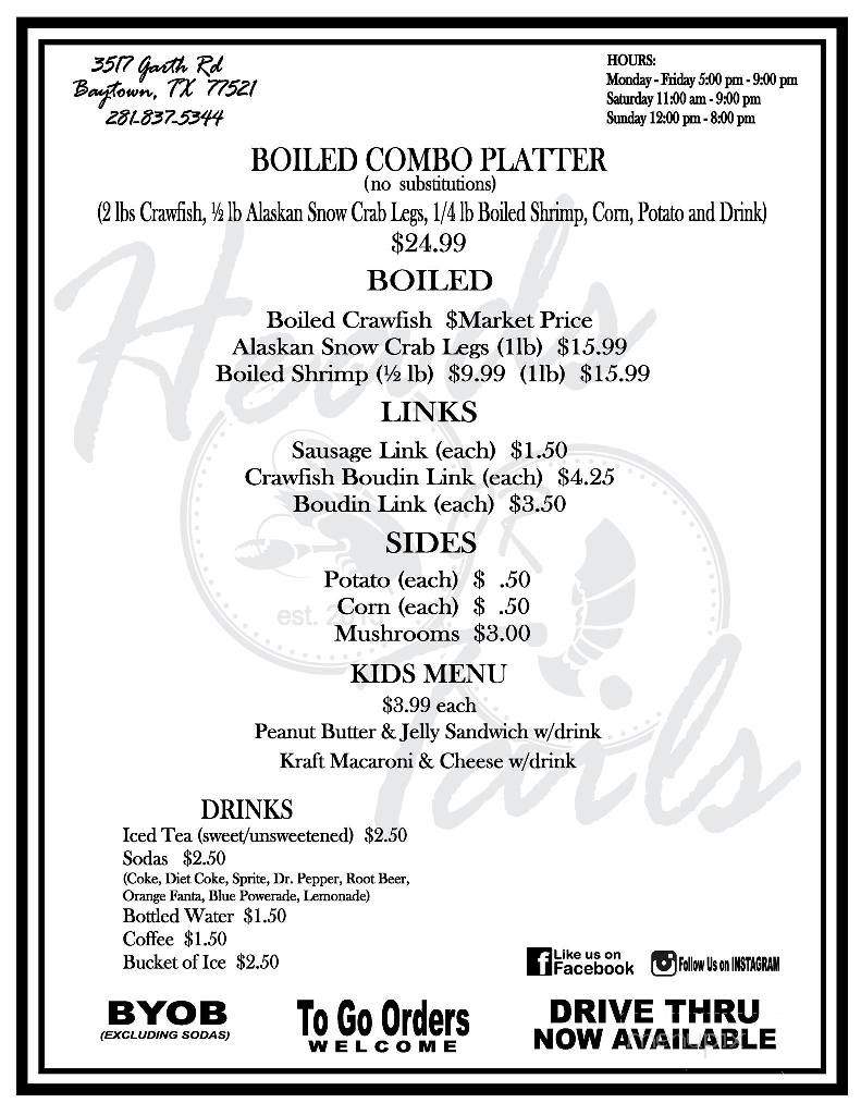 /250145122/Heads-or-Tails-Menu-Baytown-TX - Baytown, TX