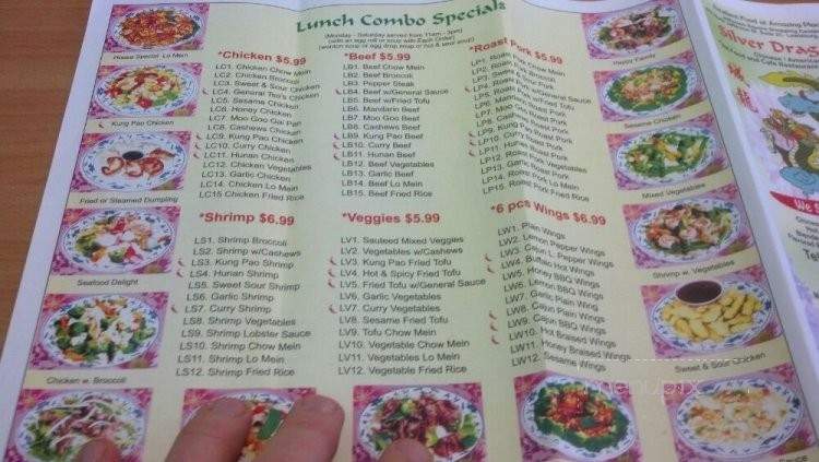 Silver Dragon - Lewisburg, WV menu_pic