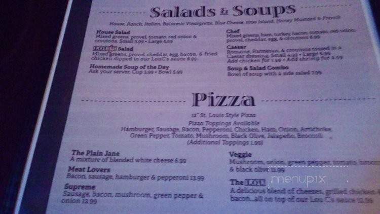 Lou C's Bar & Grill - Saint Louis, MO menu_pic