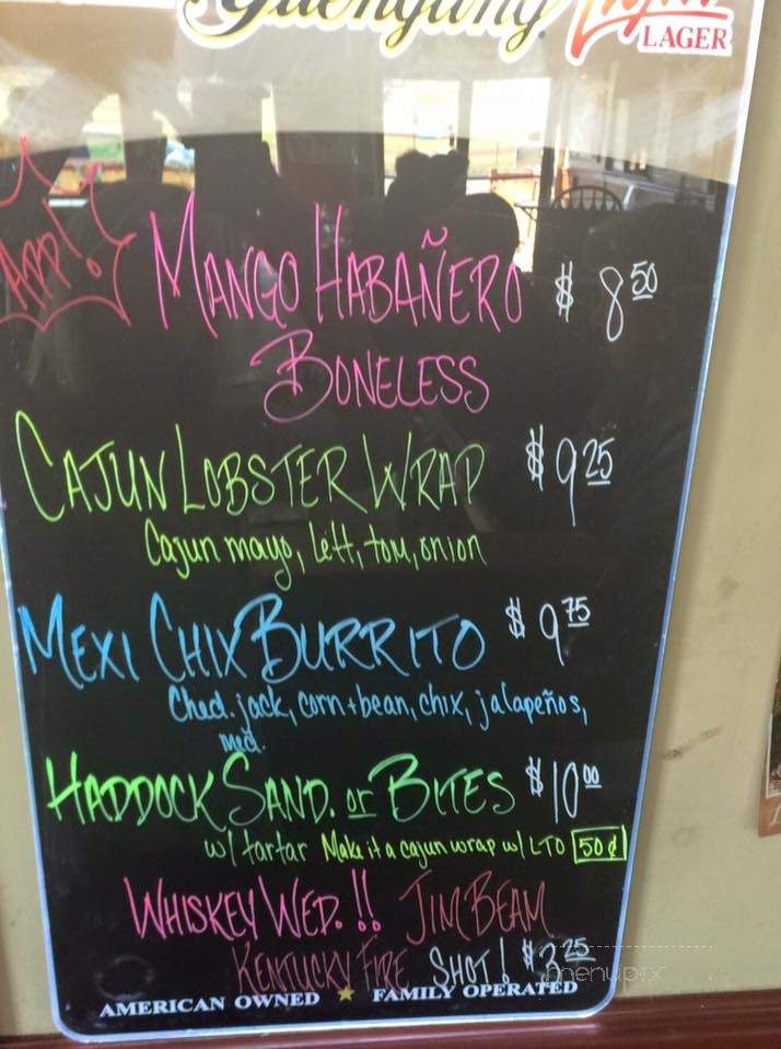 Cheap Seats Sports Bar & Grille - Oswego, NY menu_pic