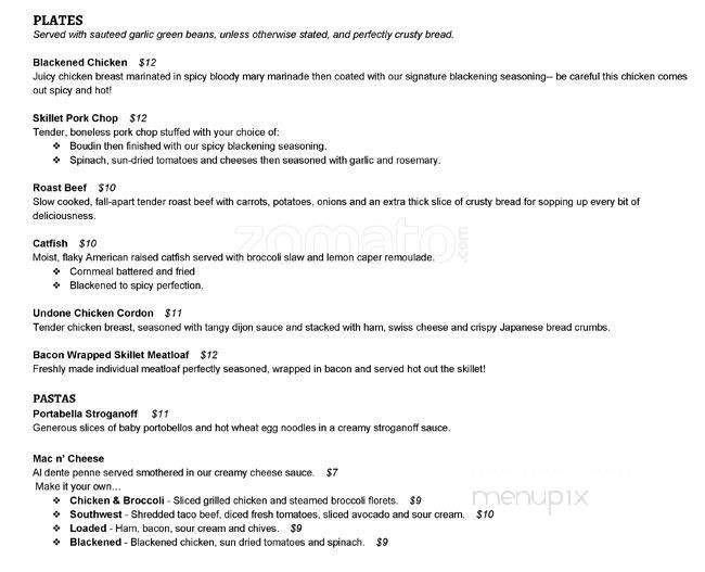 Highland Table - Shreveport, LA menu_pic
