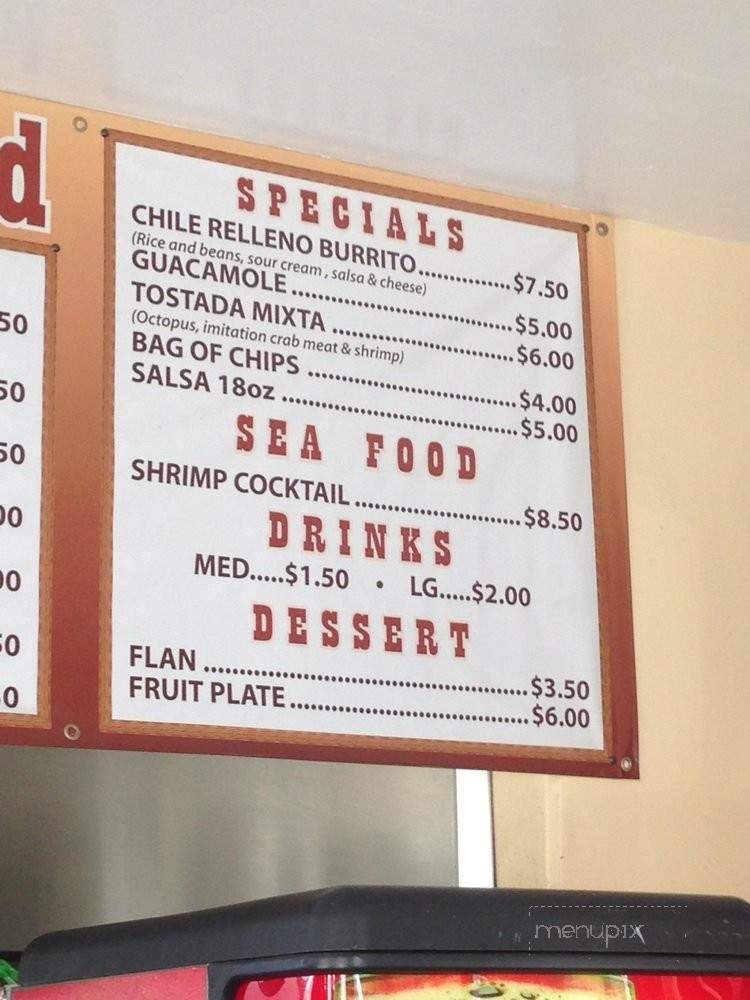Nina's Food - Los Angeles, CA menu_pic