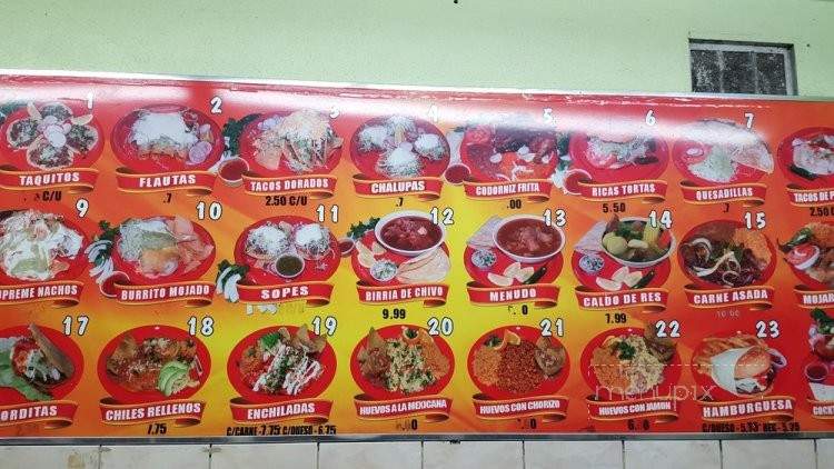 Senor Tacos - Los Angeles, CA menu_pic