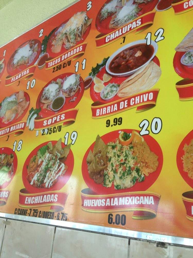Senor Tacos - Los Angeles, CA menu_pic