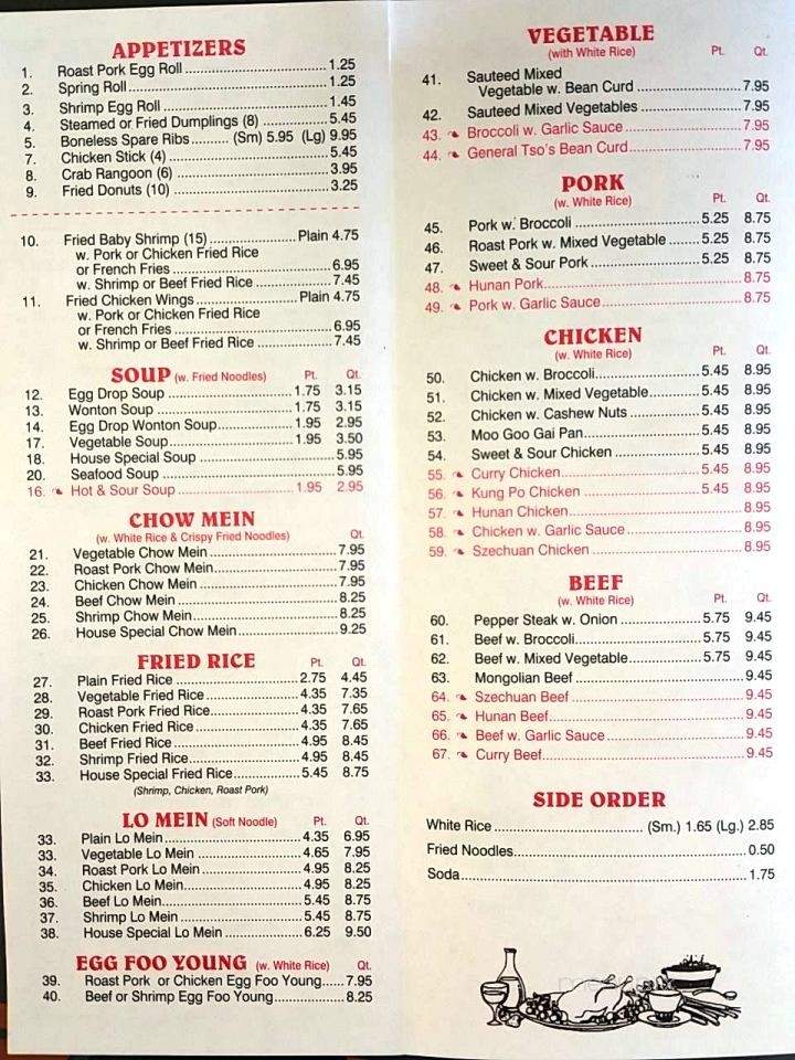 Huangs Kitchen - High Point, NC menu_pic