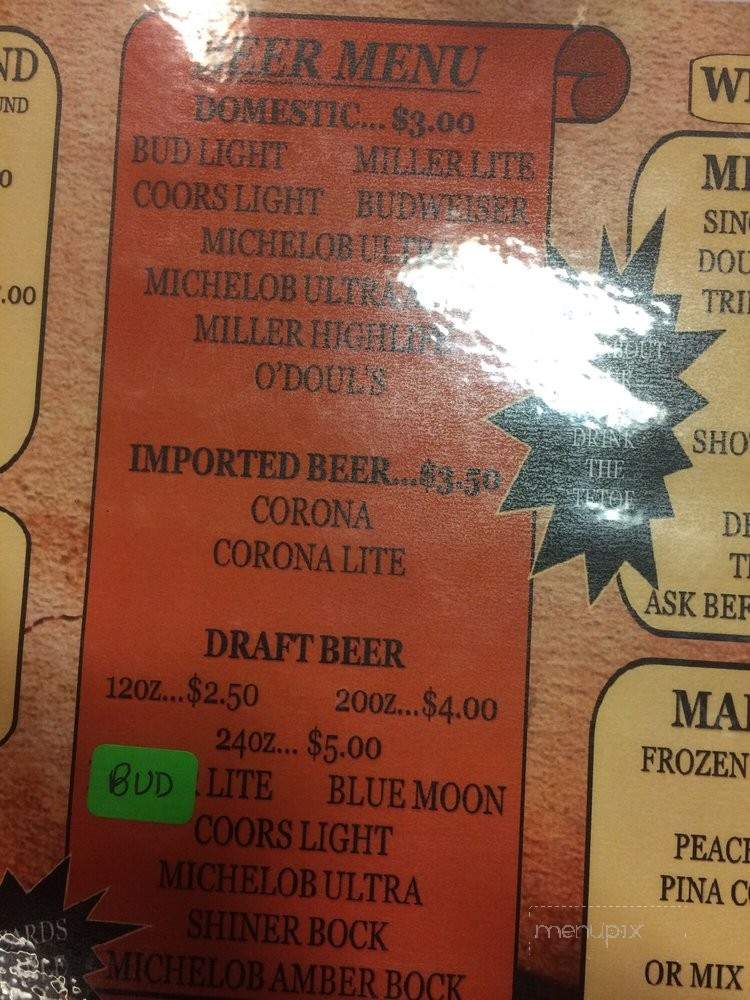 Presley's - DeRidder, LA menu_pic