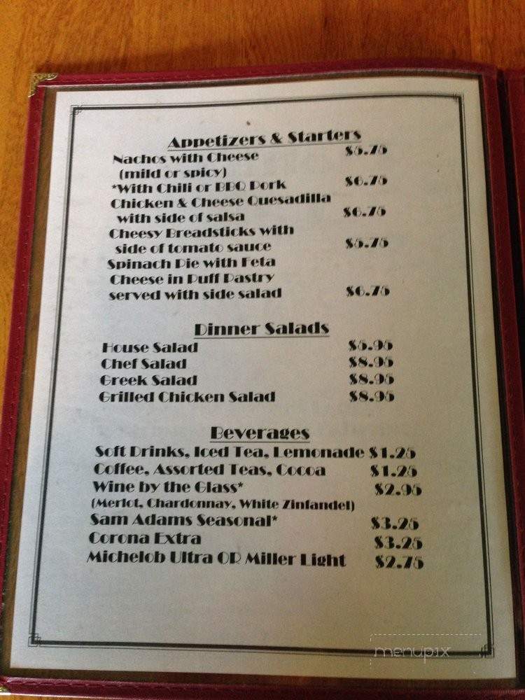 Diamond Cafe - Diamond, MO menu_pic