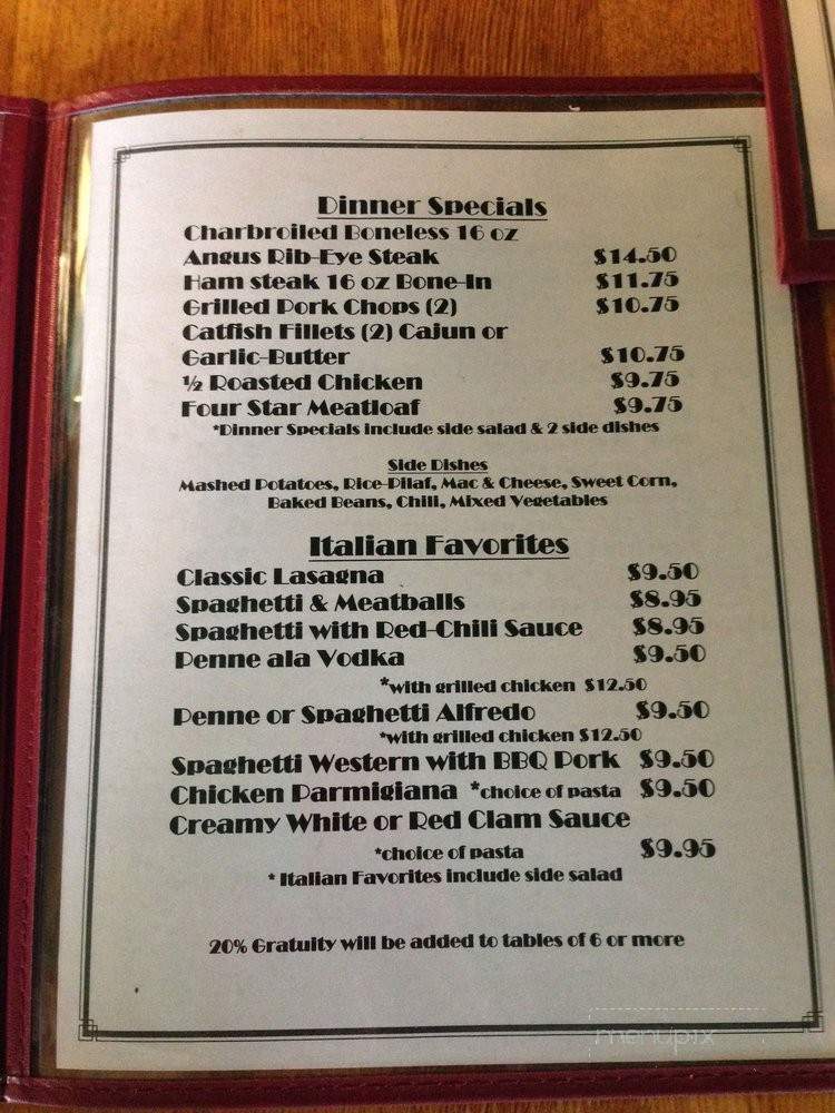 Diamond Cafe - Diamond, MO menu_pic