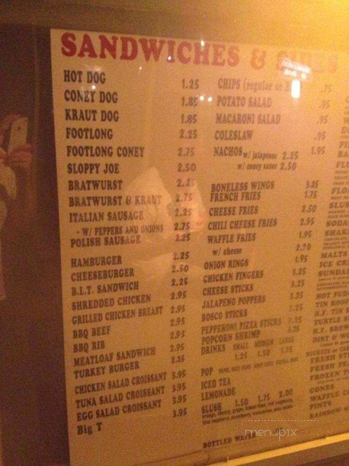 Browns Dairy Dock - Lakeside Marblehead, OH menu_pic