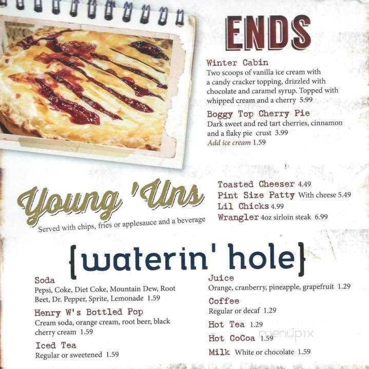 Log Cabin Tavern - Liberty Center, OH menu_pic